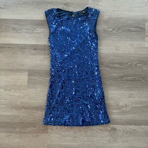 forever 21 blue sequin dress Sexy Tight Strapless Light Blue Long Mermaid Prom Dress – Dressself main image 1